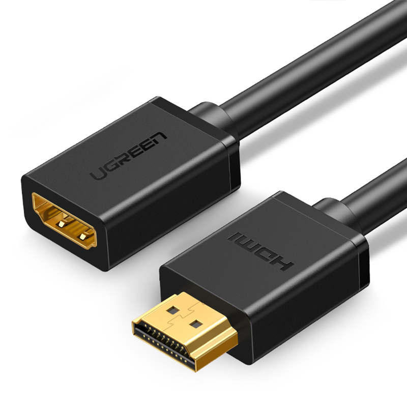 HDMI-Verlängerungskabel in Industriequalität von Stecker zu Buchse mit mehrschichtiger Abschirmung